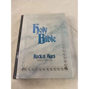 Rock Of Ages Holy Bible Family Edition King James Version Sealed‎ Seal Damaged